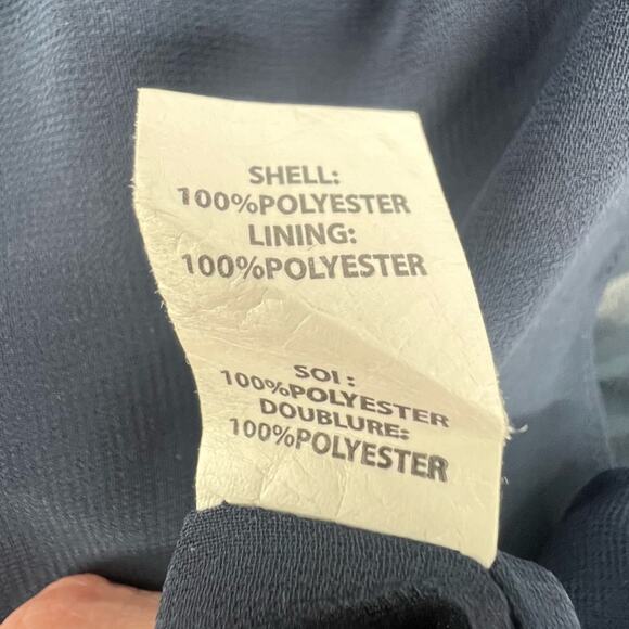 Ramy Brook shadow stripe Reed wrap dress navy sz XS - Picture 6 of 6